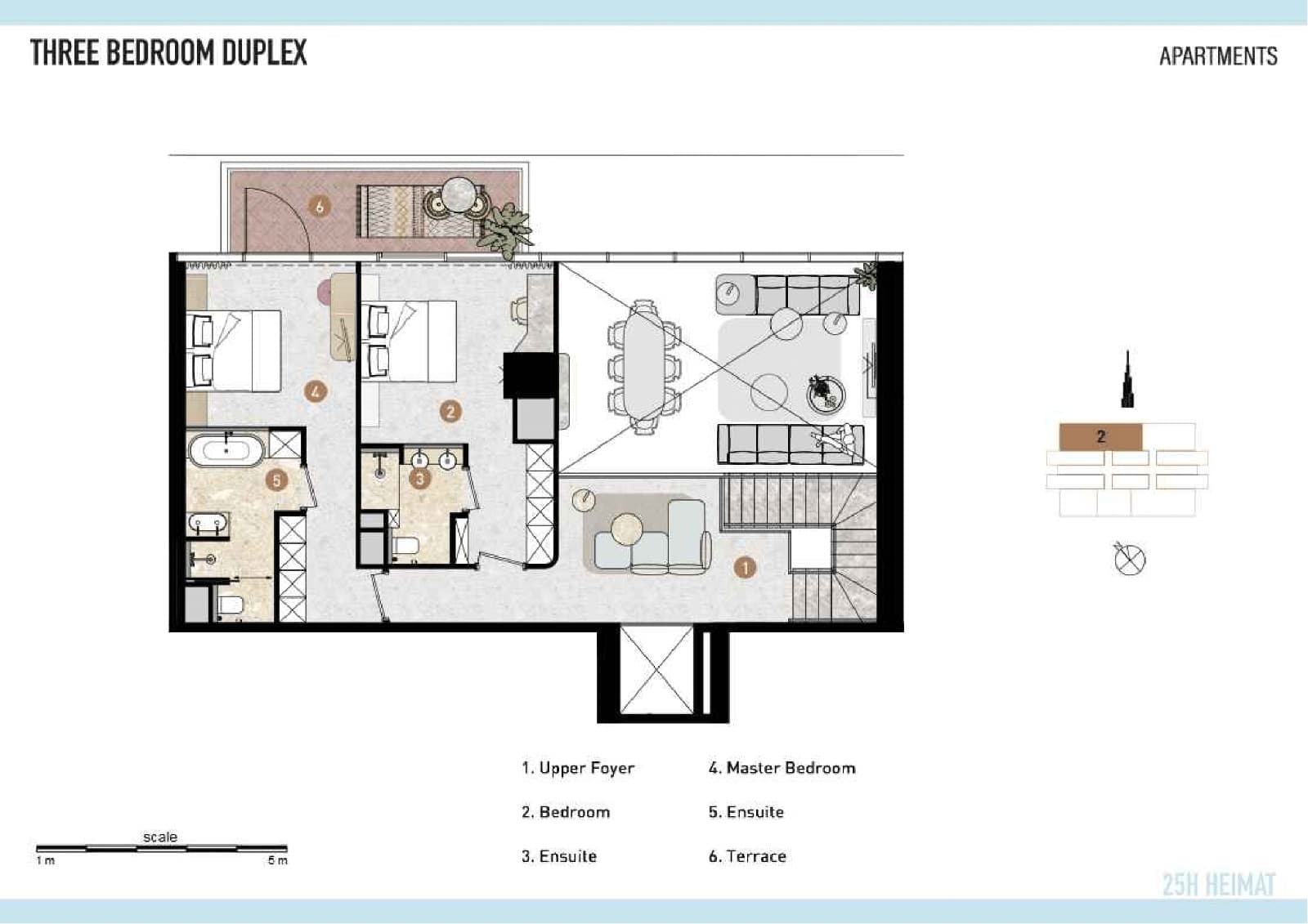25Hours Heimat, 3-Bed Floor Plan, type: