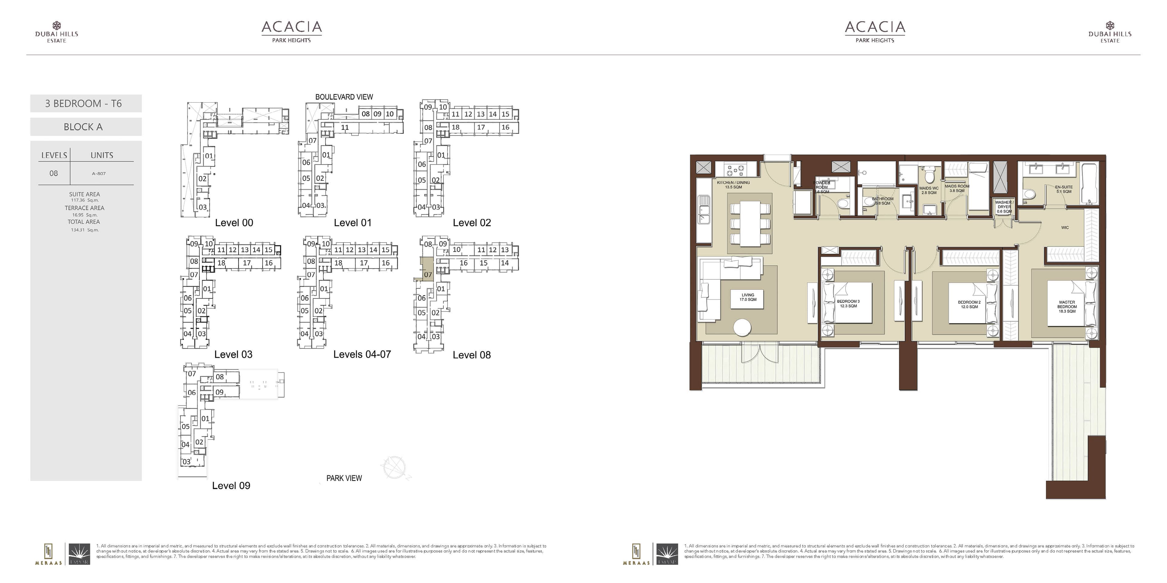 Acacia at Park Heights, 3-Bed Floor Plan, type: 3 BD T6