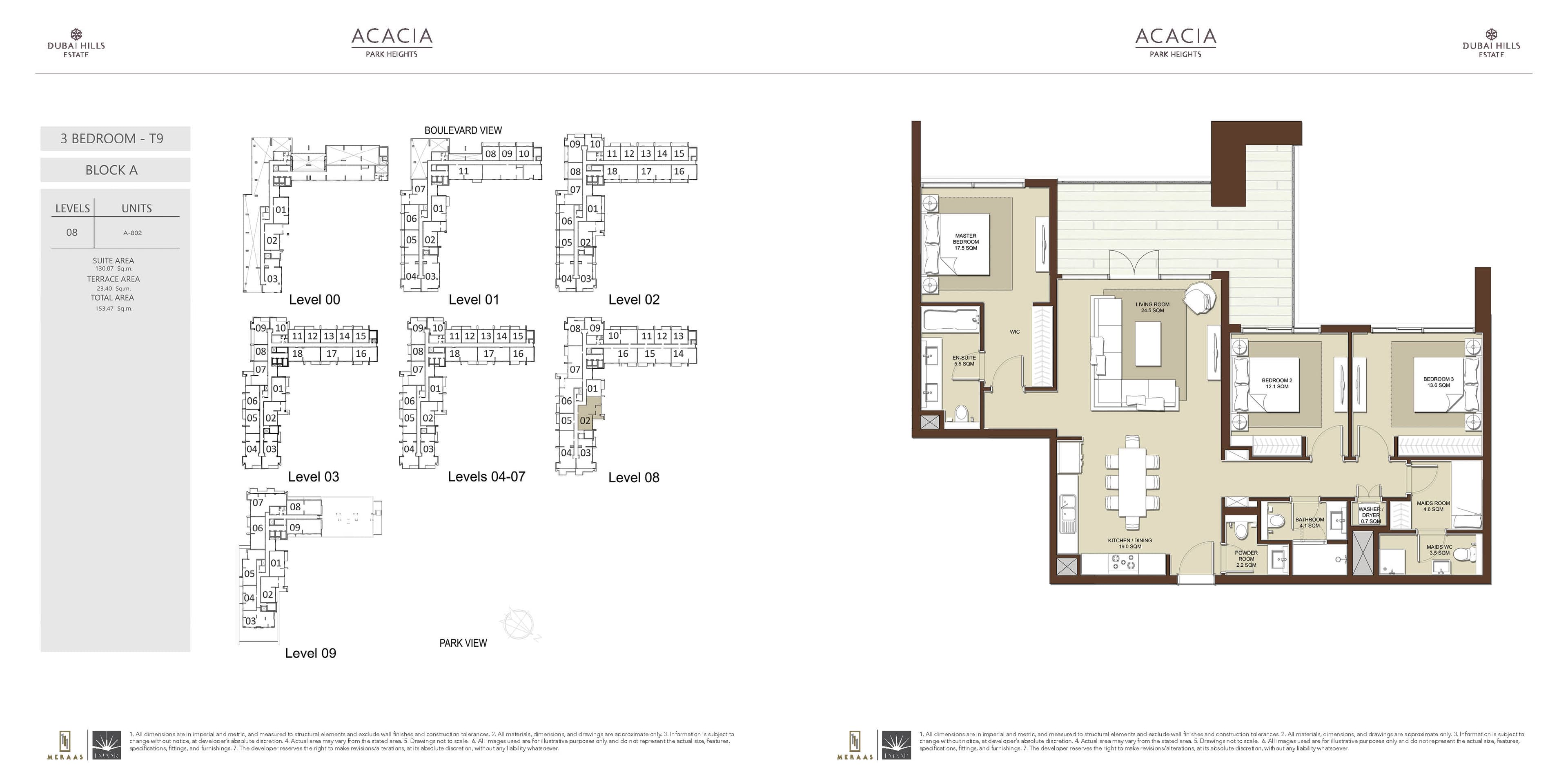 Acacia at Park Heights, 3-Bed Floor Plan, type: 3 BD T9
