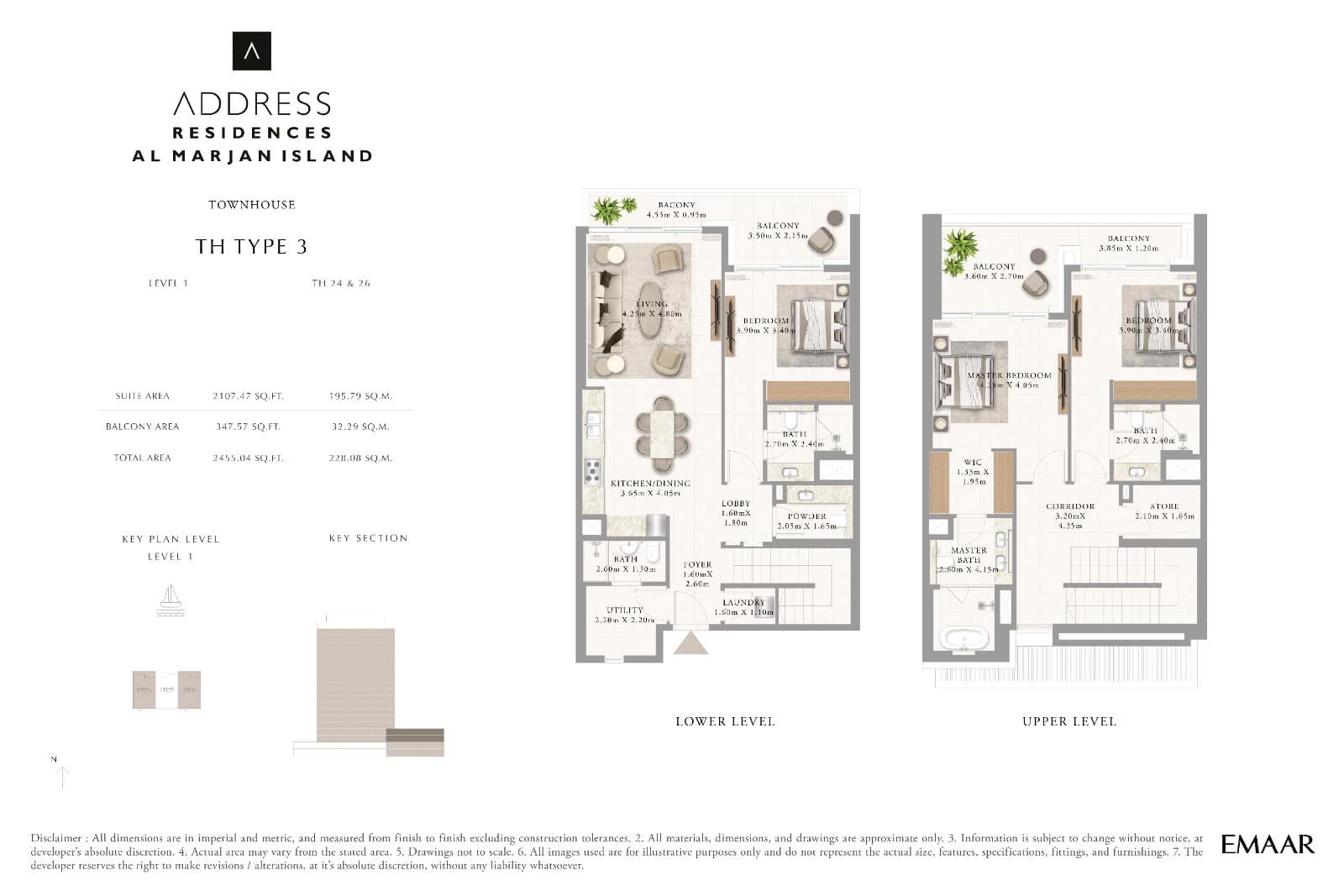 Address Residences, 3-Bed Floor Plan, type: