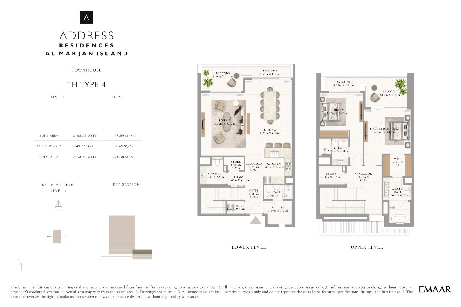 Address Residences, 2-Bed Floor Plan, type: