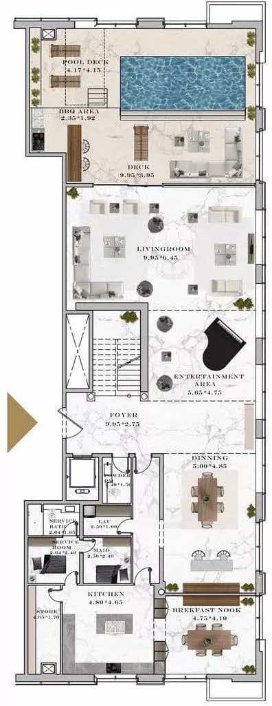 Aeternitas, 5-Bed Floor Plan, type: