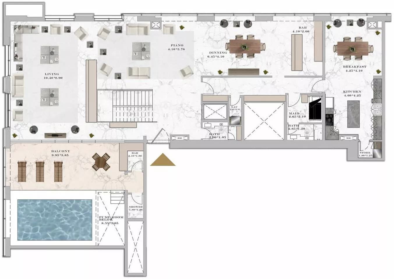 Aeternitas, 5-Bed Floor Plan, type: