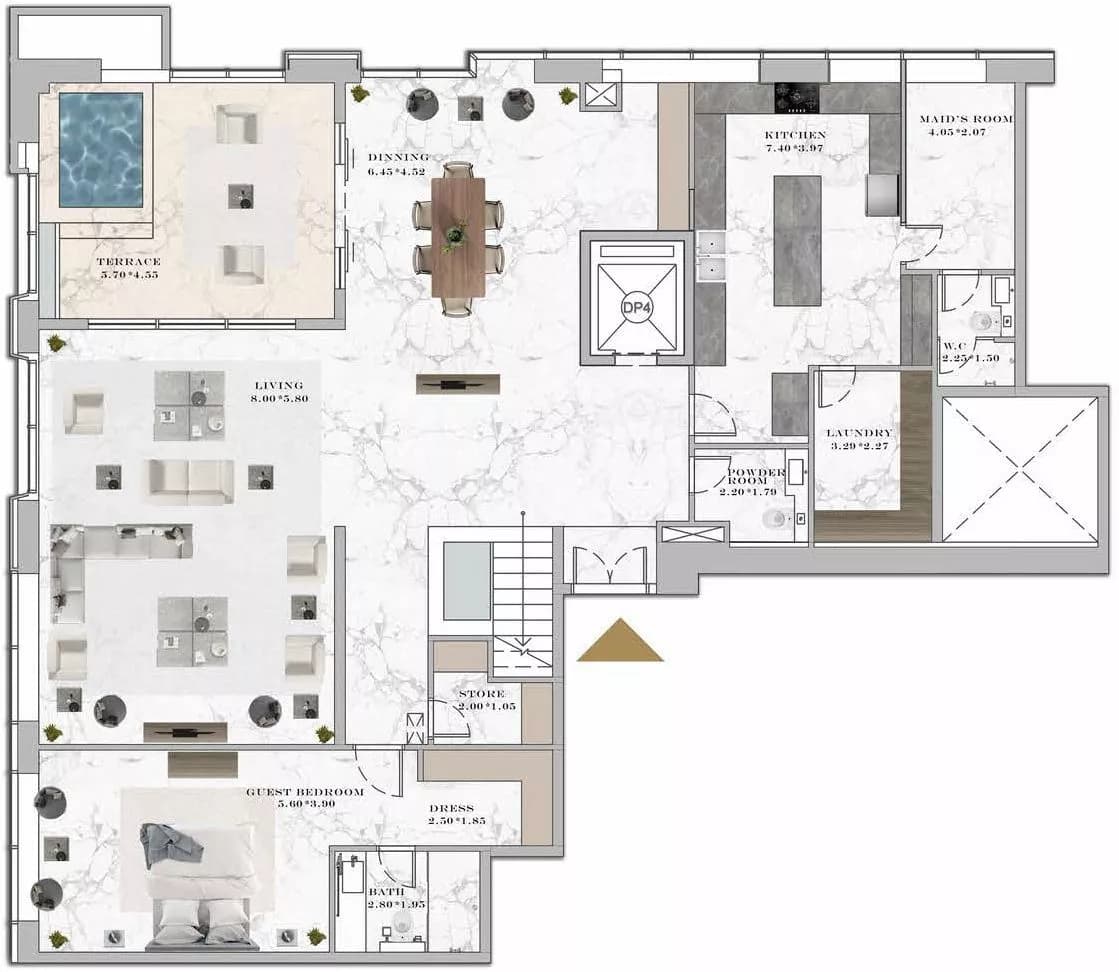 Aeternitas, 4-Bed Floor Plan, type:
