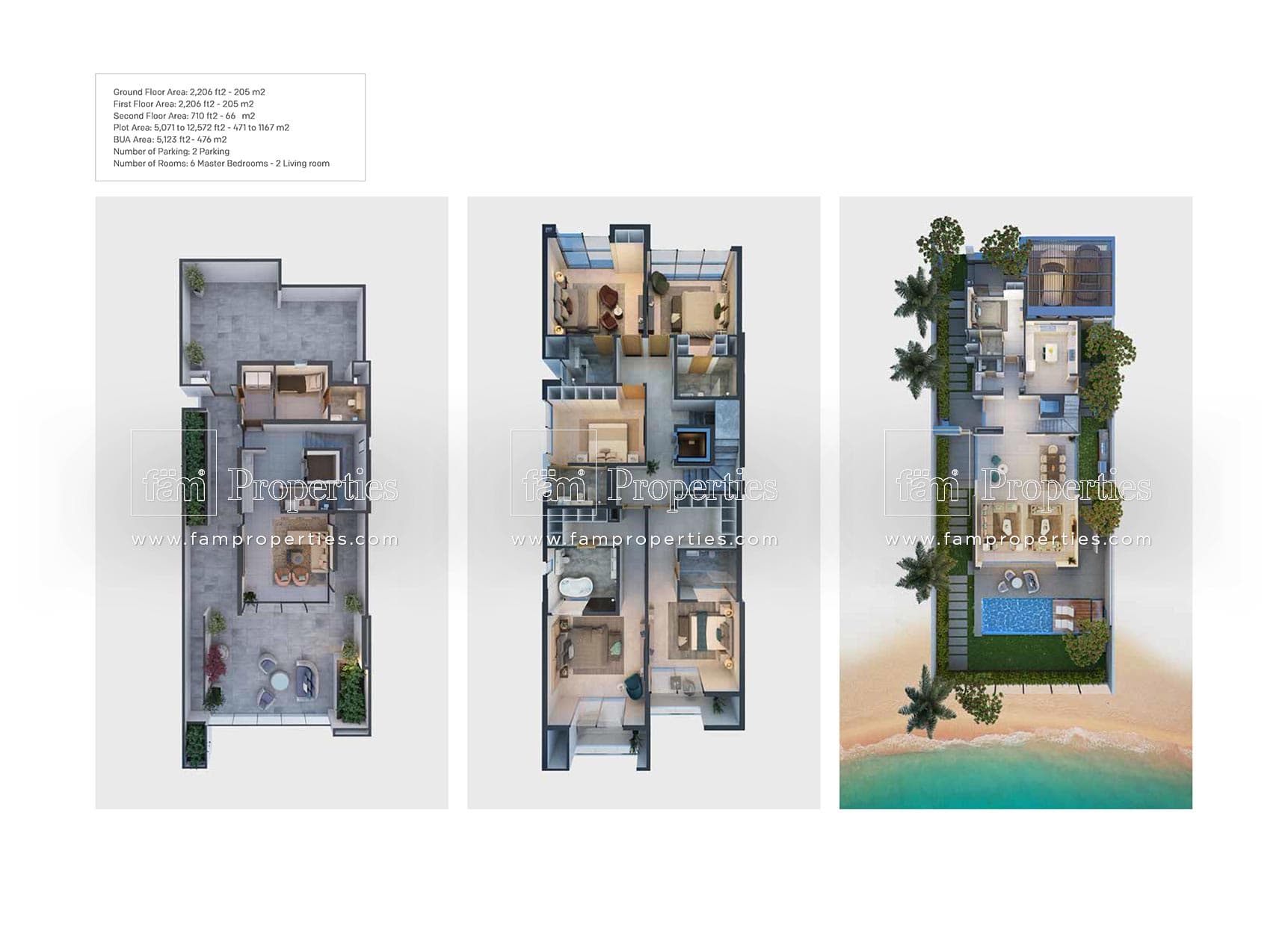 Ajmal Makan Villas, 7-Bed Floor Plan, type: 7 Bedroom