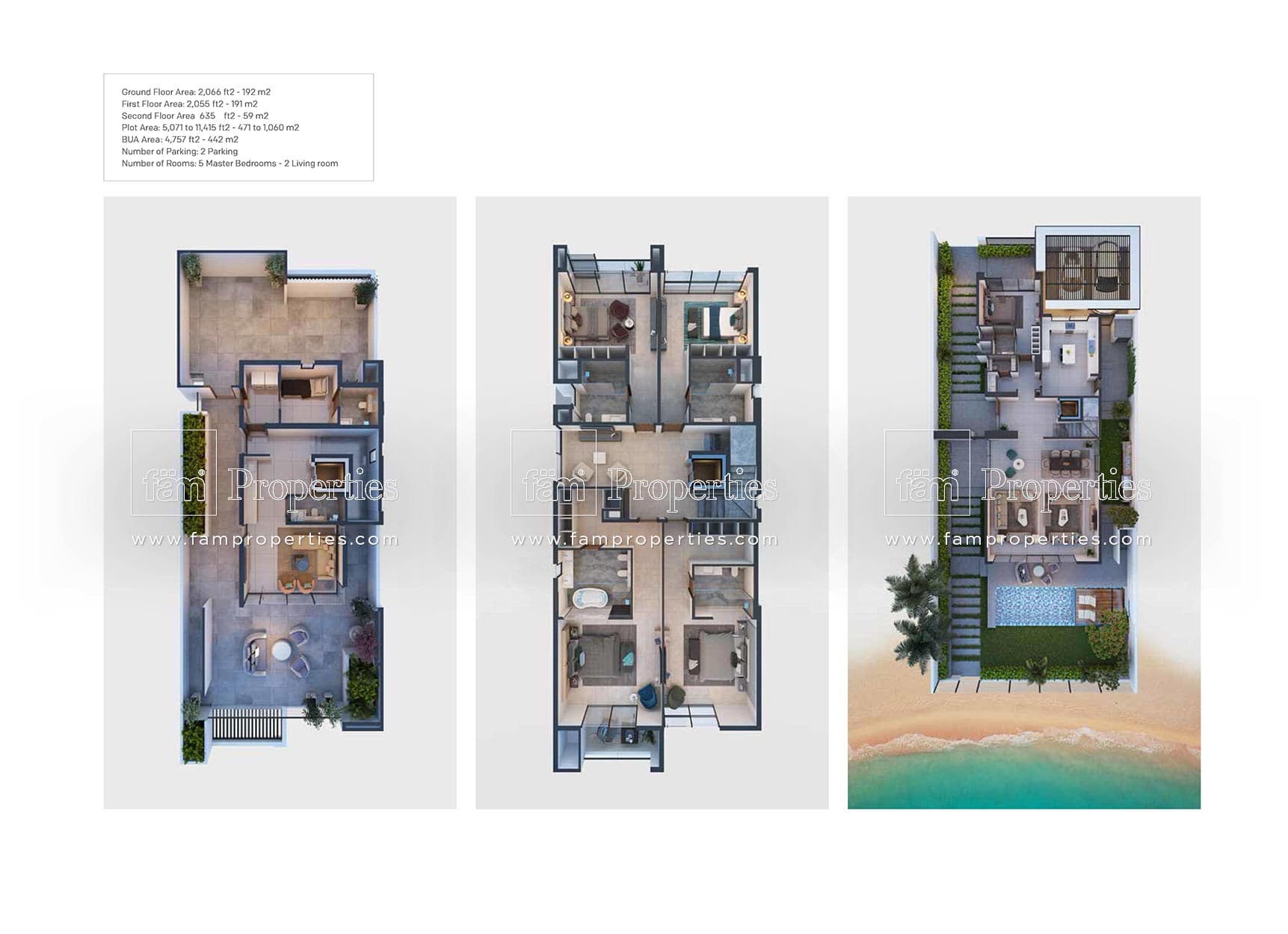 Ajmal Makan Villas, 6-Bed Floor Plan, type: 6 Bedroom