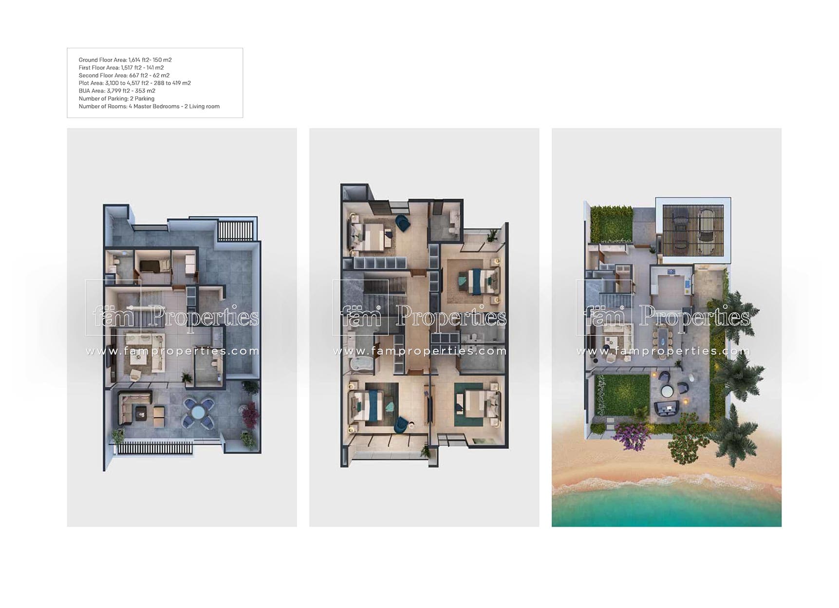 Ajmal Makan Villas, 5-Bed Floor Plan, type: 5 Bedroom