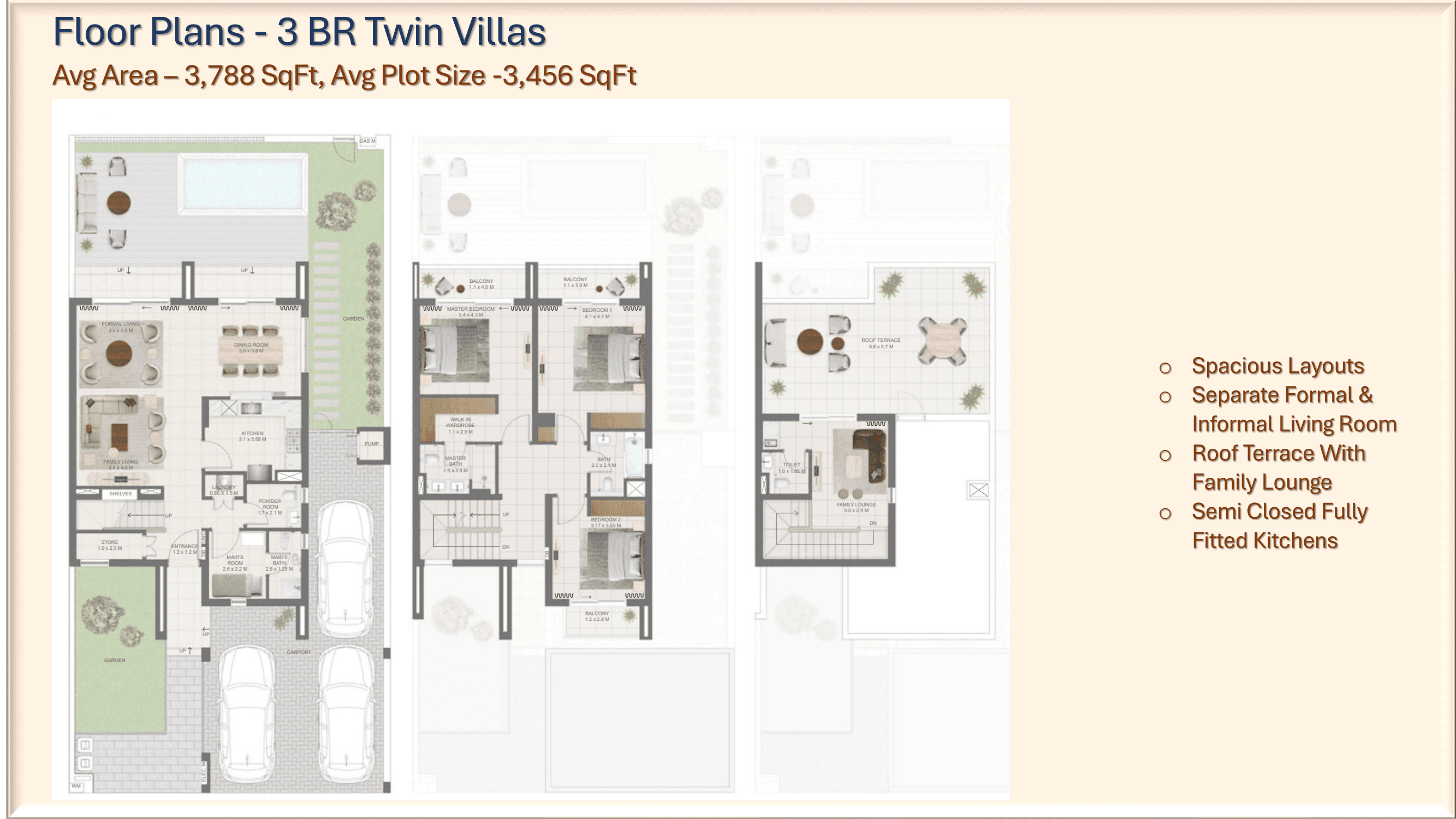 Alana at The Valley, 3-Bed Floor Plan, type: