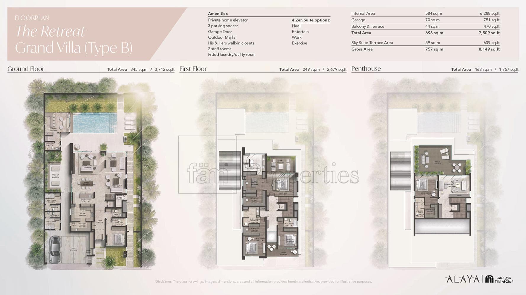 Alaya, 5-Bed Floor Plan, type: 5 bedroom