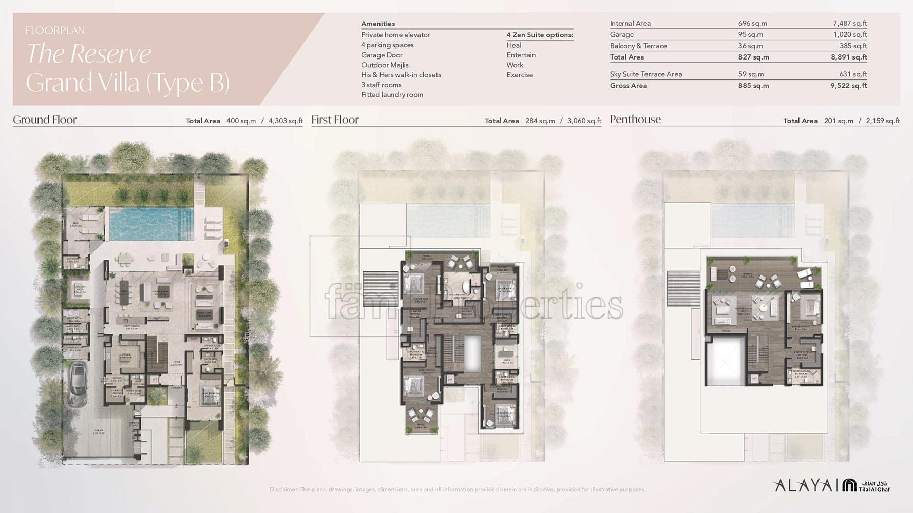 Alaya, 6-Bed Floor Plan, type: 6 bedroom