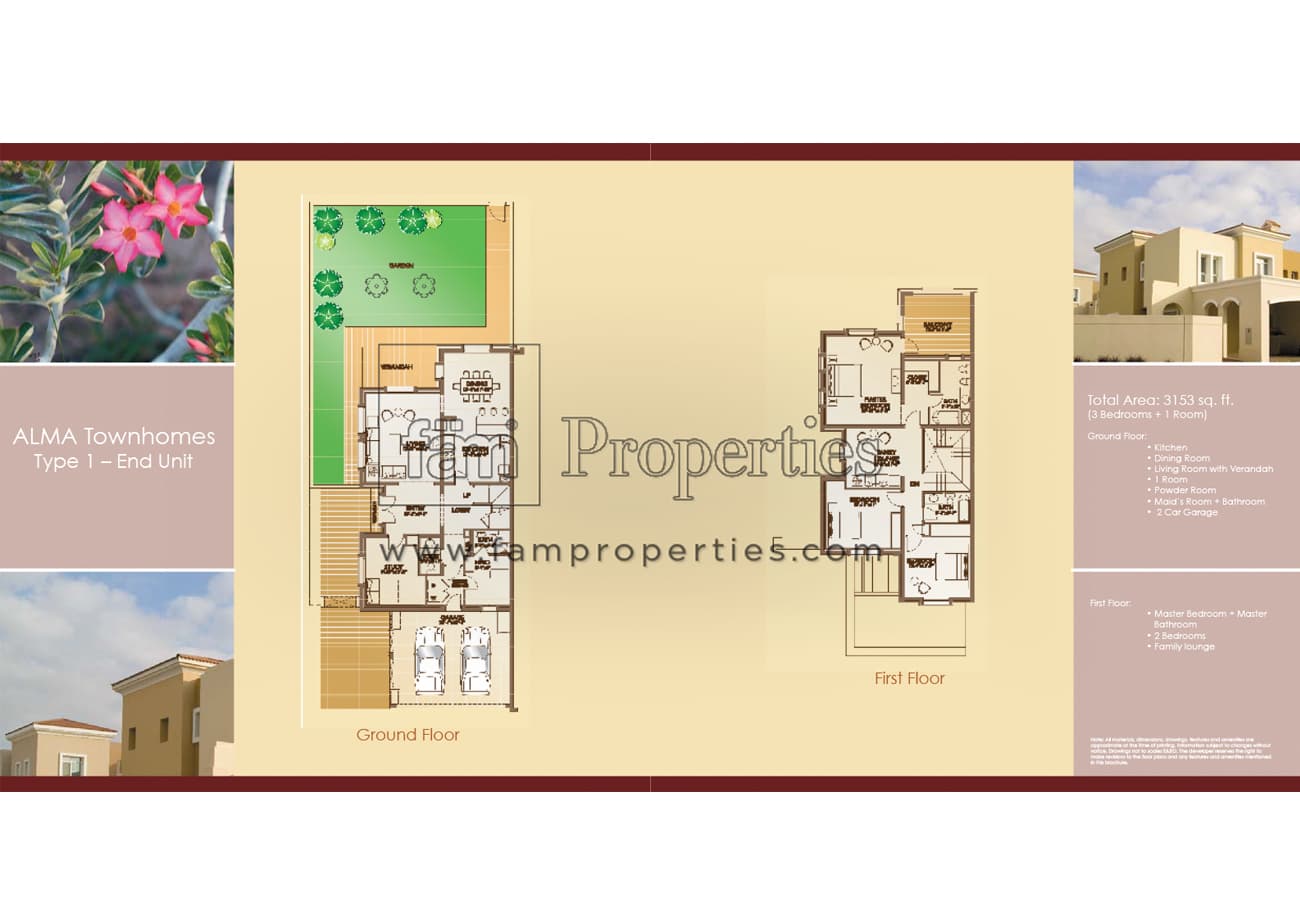 Alma 1, 3-Bed Floor Plan, type: 3 Bedrooms Type 1E