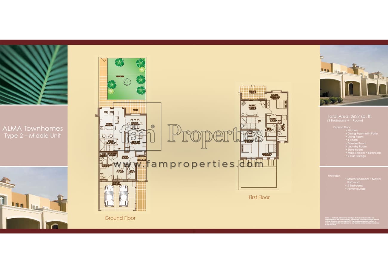 Alma 1, 3-Bed Floor Plan, type: 3 Bedrooms Type 2M