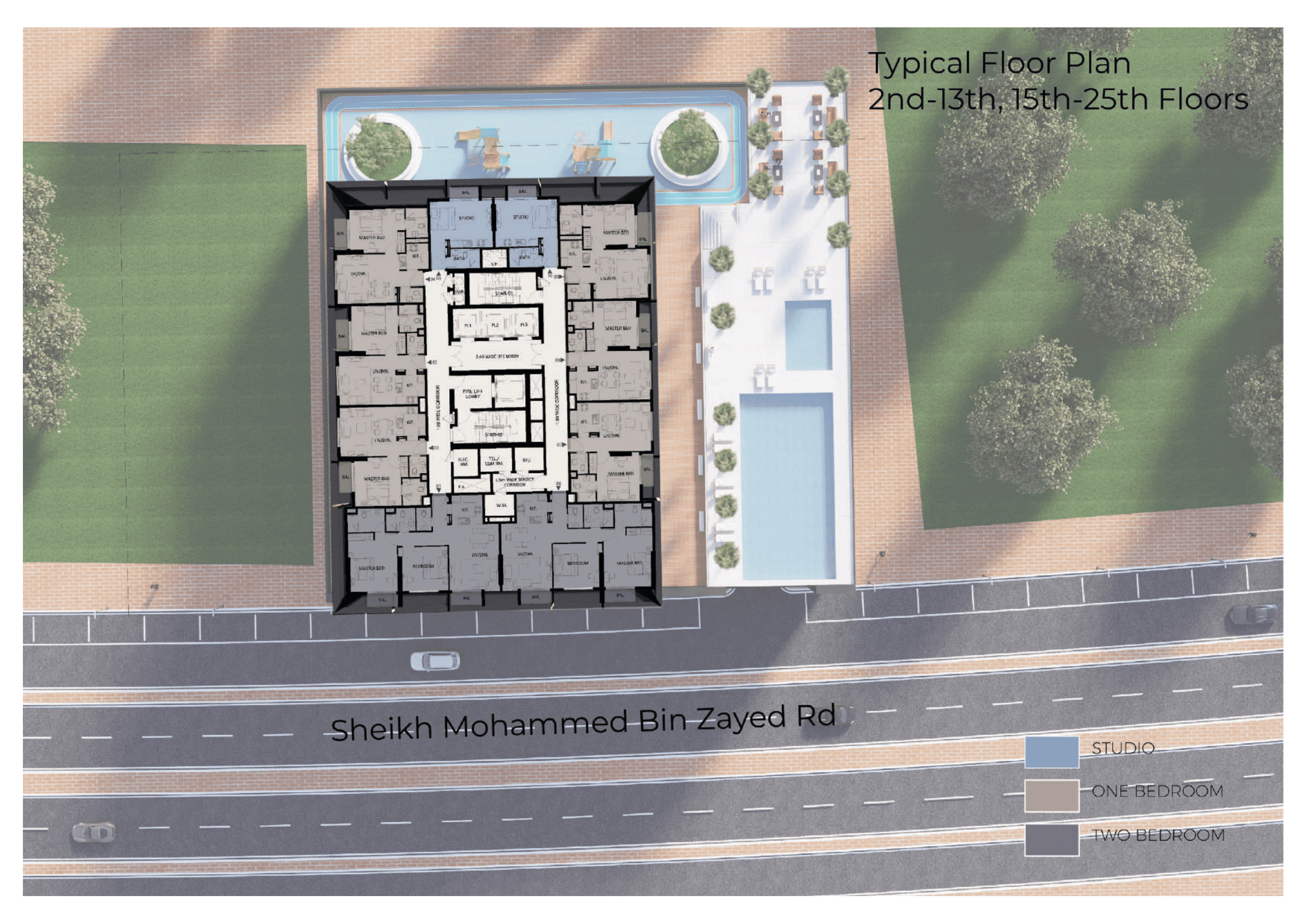 Altai Tower, 2-Bed Floor Plan, type:
