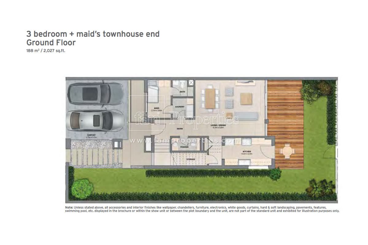 Arabella Townhouses Phase 1, 3-Bed Floor Plan, type: Type A