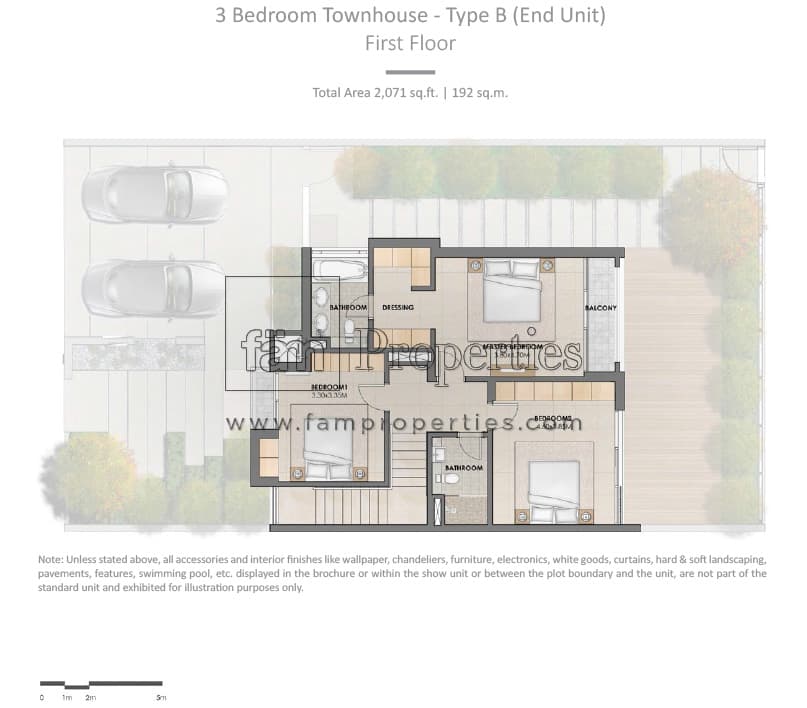 Arabella Townhouses Phase 1, 3-Bed Floor Plan, type: Type B