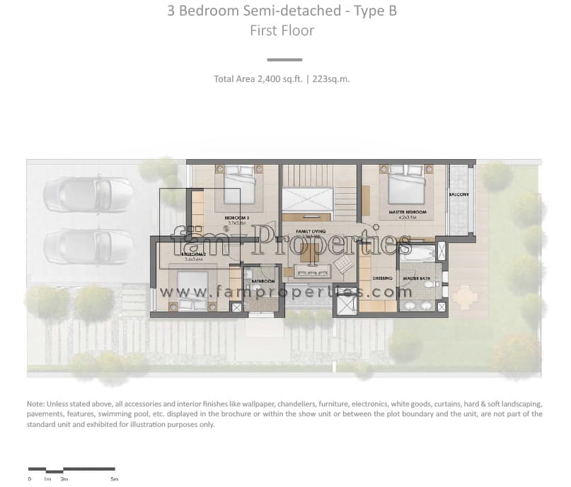 Arabella Townhouses Phase 1, 3-Bed Floor Plan, type: Type B
