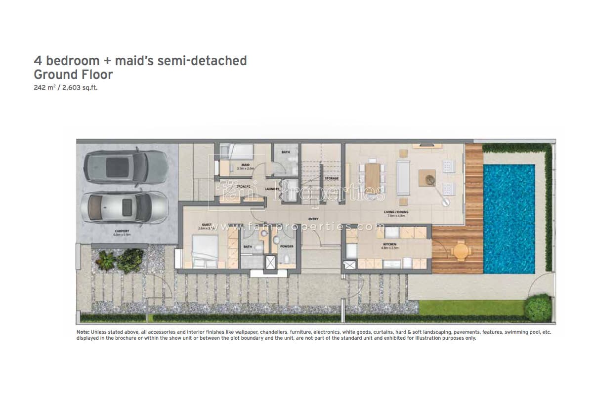 Arabella Townhouses Phase 1, 4-Bed Floor Plan, type: Semi Detached
