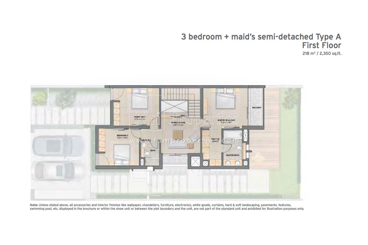 Arabella Townhouses Phase 1, 3-Bed Floor Plan, type: Type A