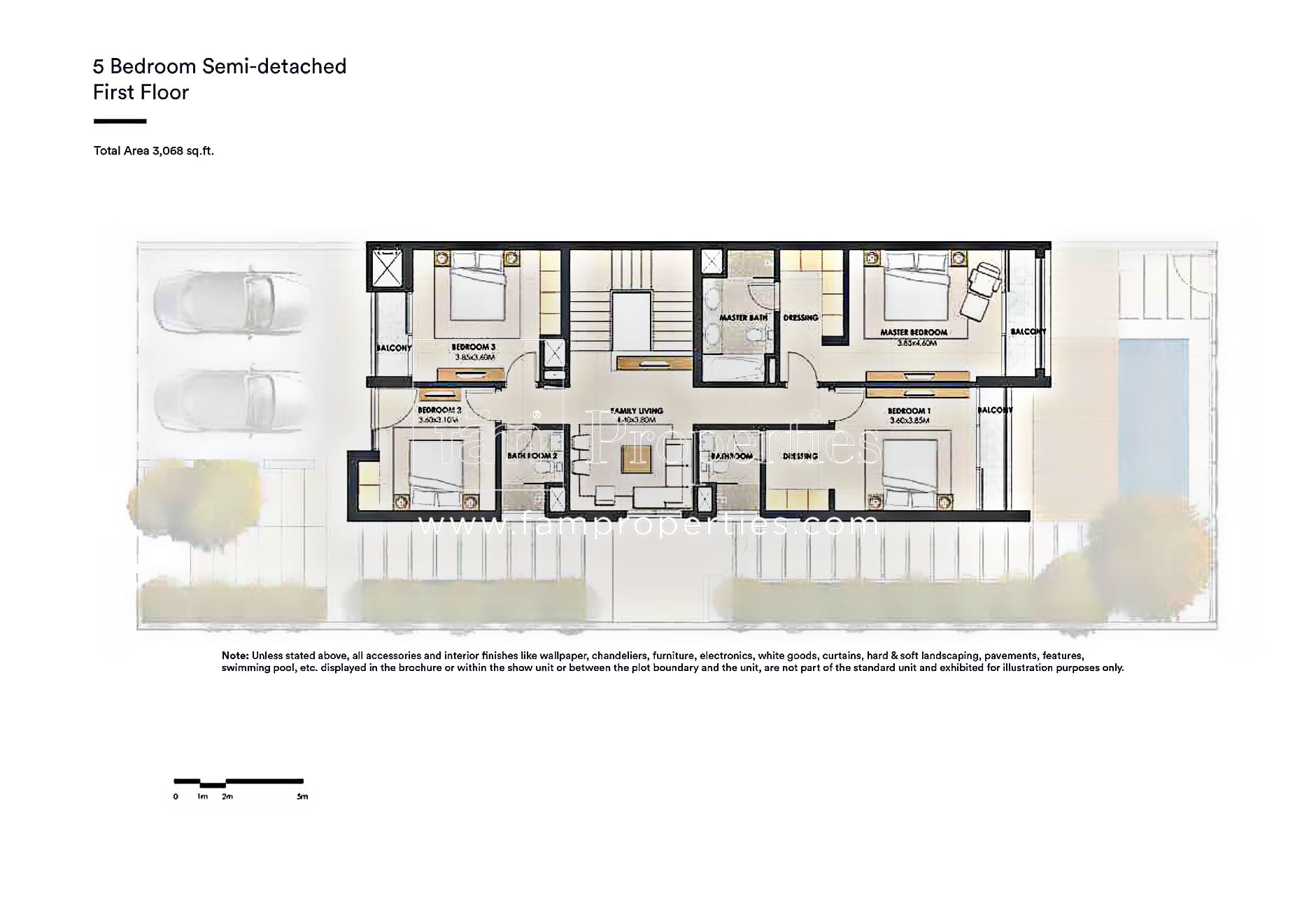 Arabella Townhouses Phase 2, 5-Bed Floor Plan, type: Type B