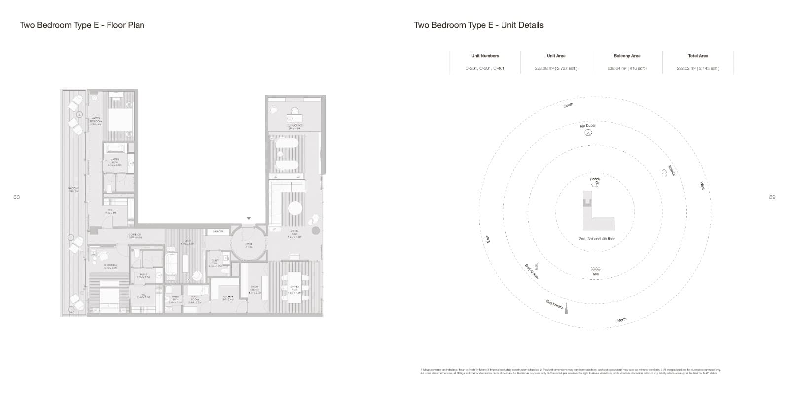 Armani Beach Residences, 3-Bed Floor Plan, type: