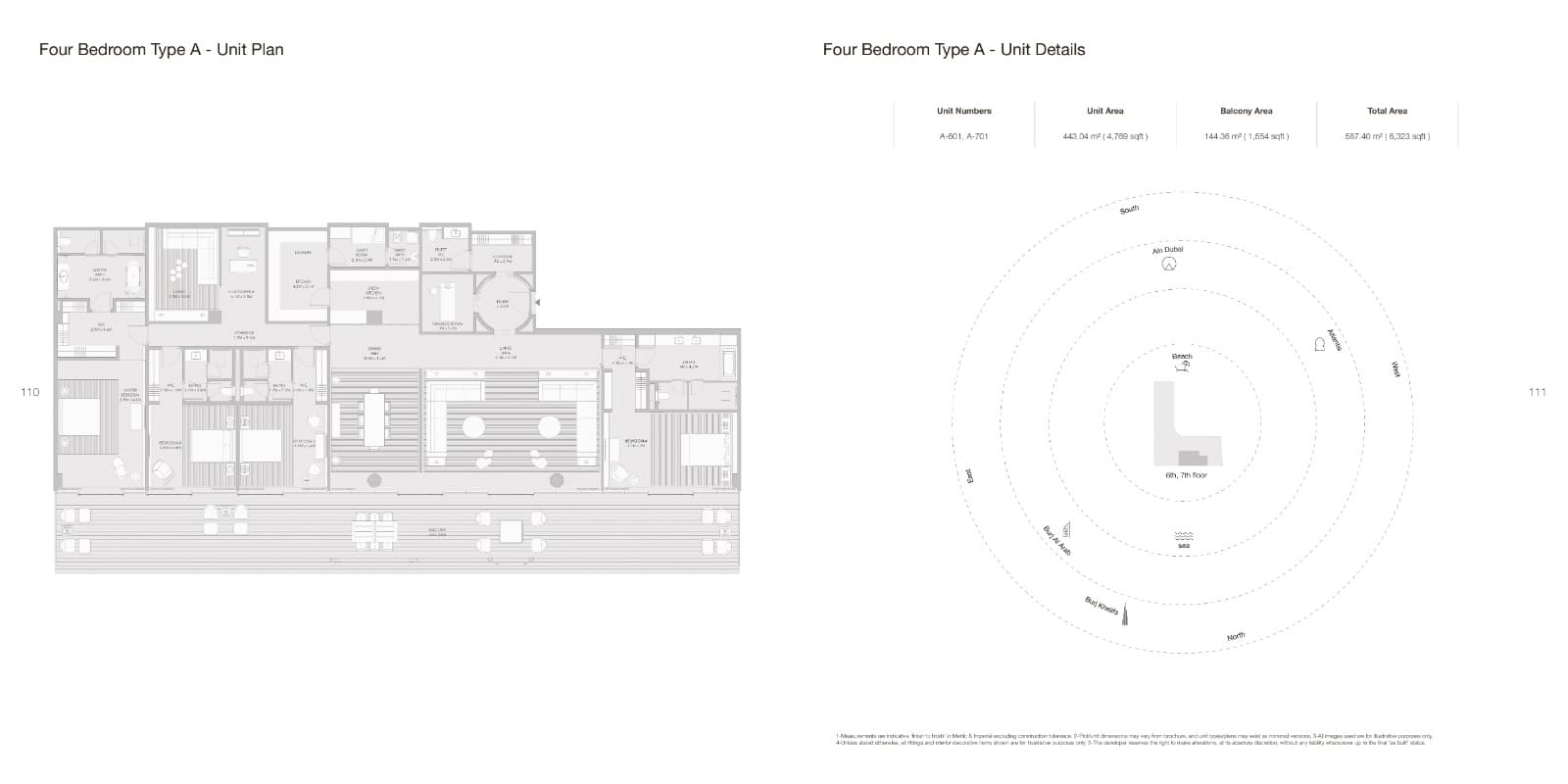 Armani Beach Residences, 4-Bed Floor Plan, type: