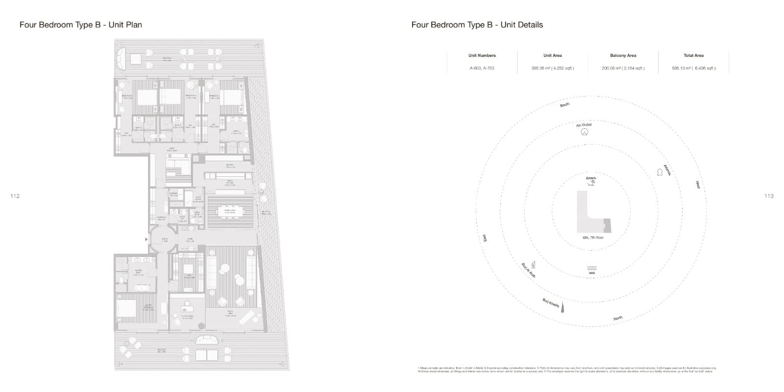 Armani Beach Residences, 4-Bed Floor Plan, type: