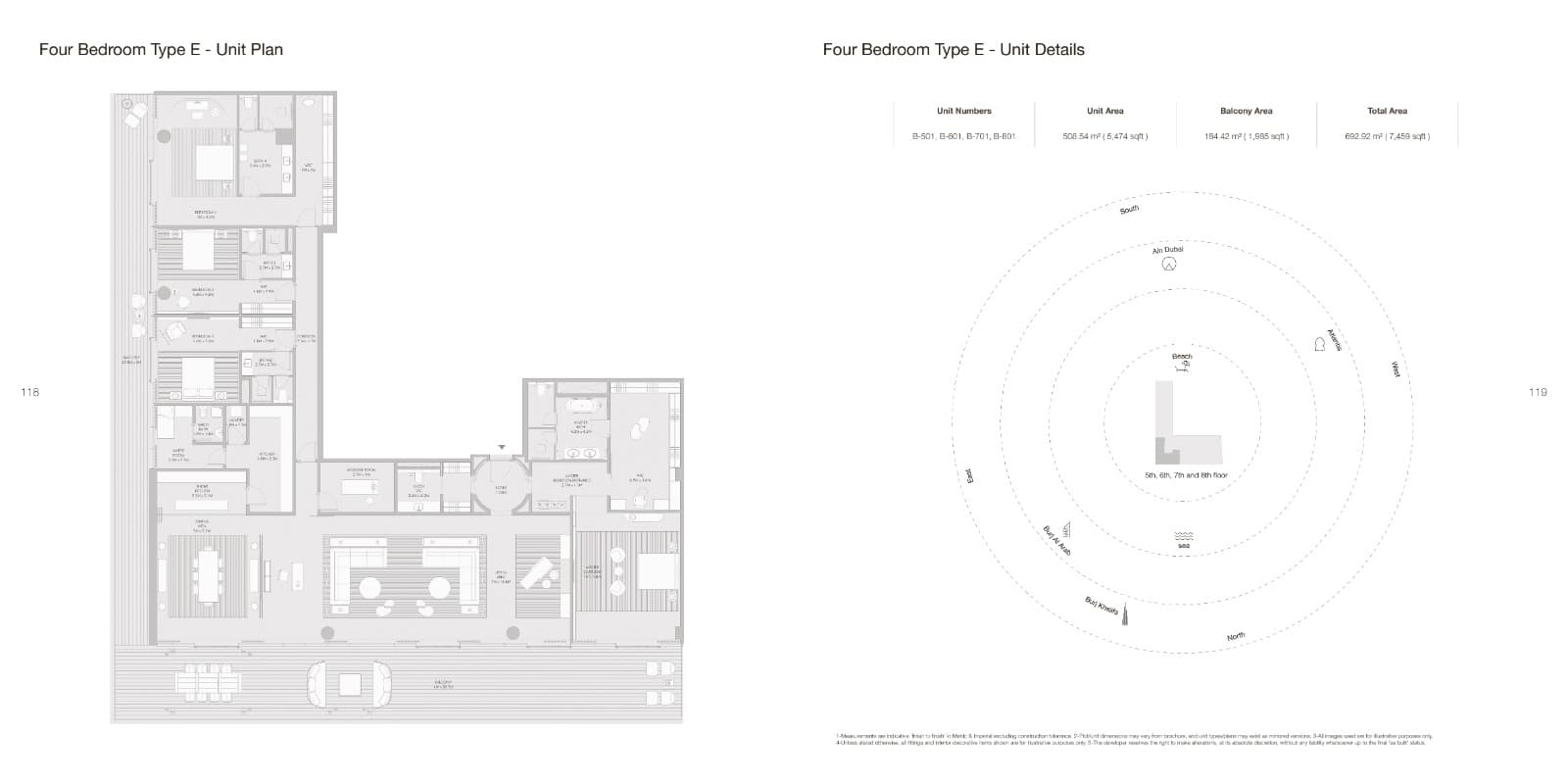 Armani Beach Residences, 4-Bed Floor Plan, type: