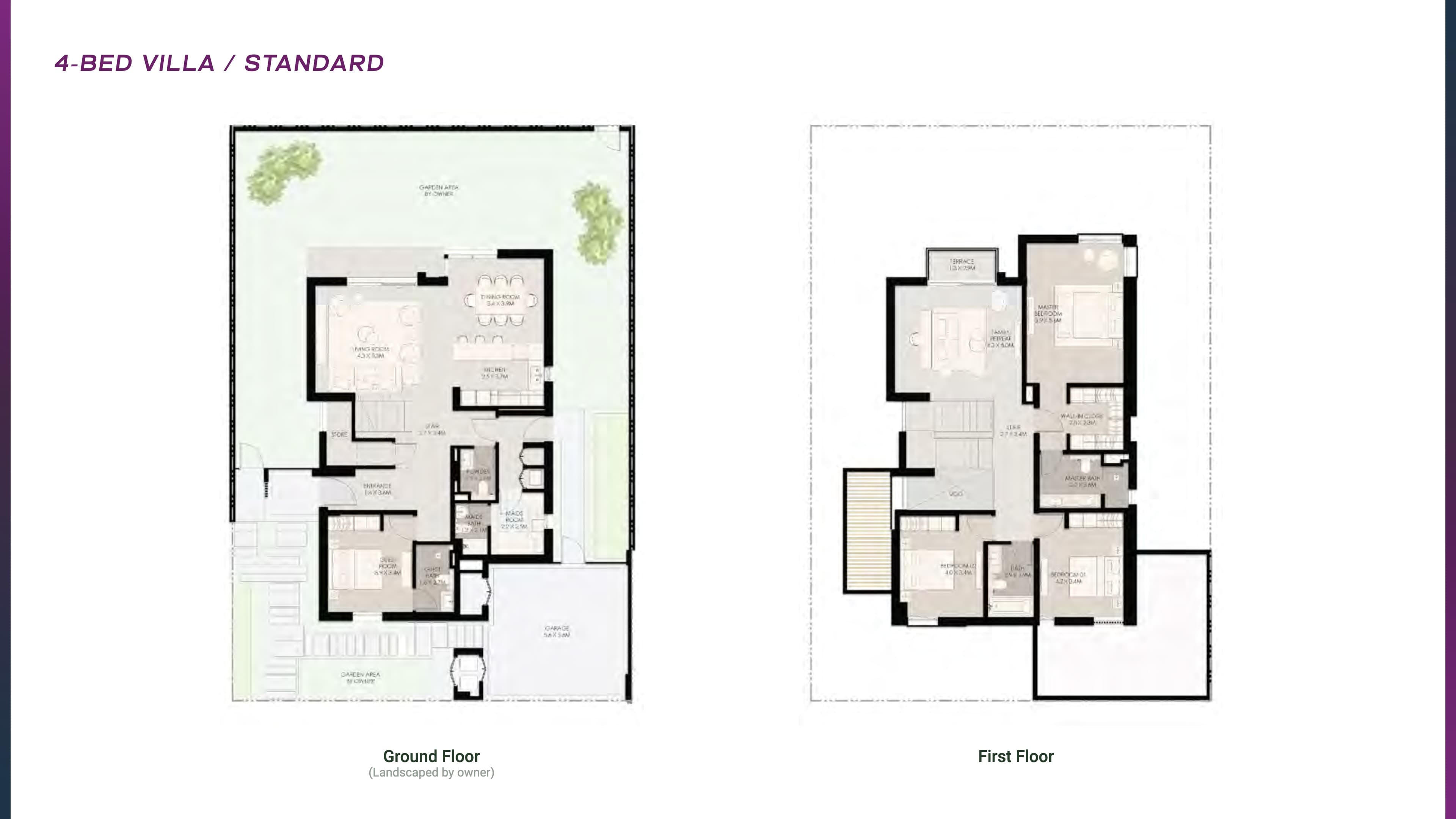 Athlon, 4-Bed Floor Plan, type: 4BR - Villa Standard