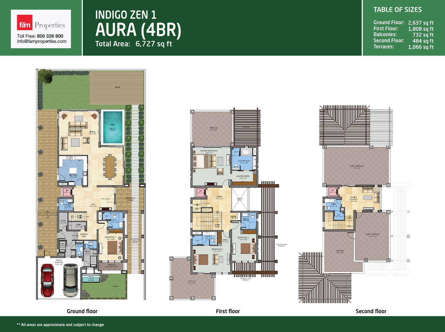 Zen by Indigo, 4-Bed Floor Plan, type: 4 Bedrooms Villa