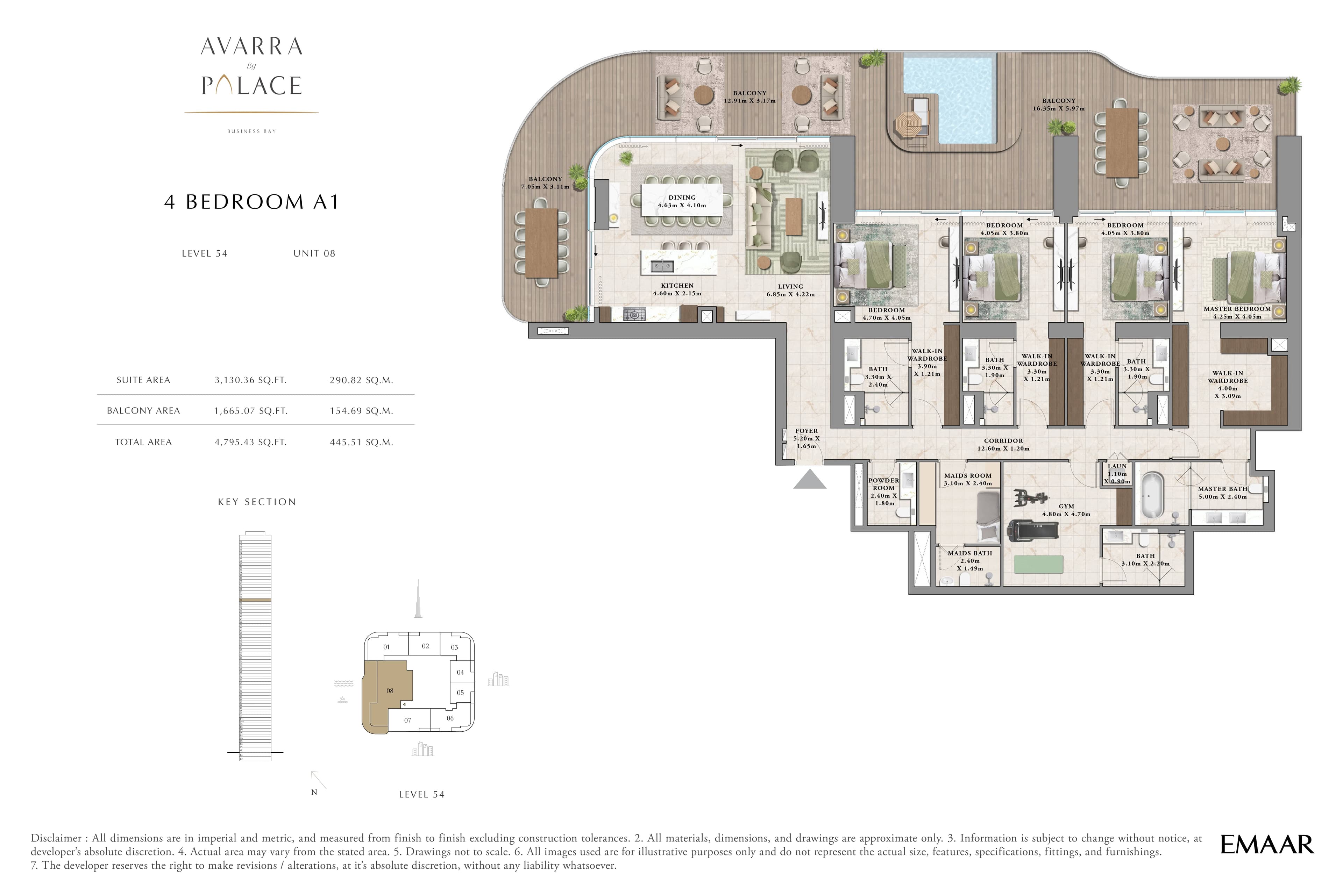 Avarra By Palace, 4-Bed Floor Plan, type: 4 Bed