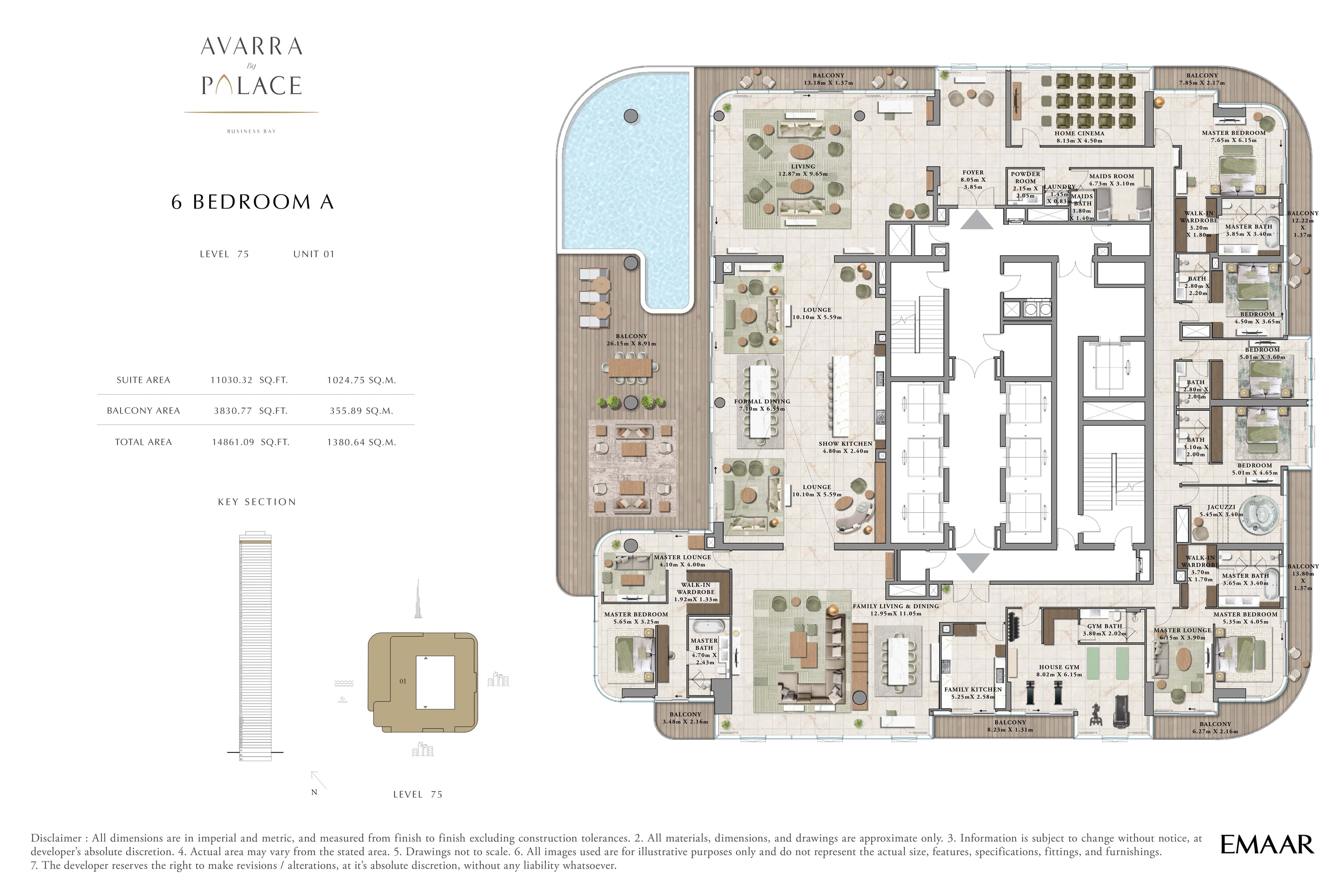 Avarra By Palace, 6-Bed Floor Plan, type: 6 Bed