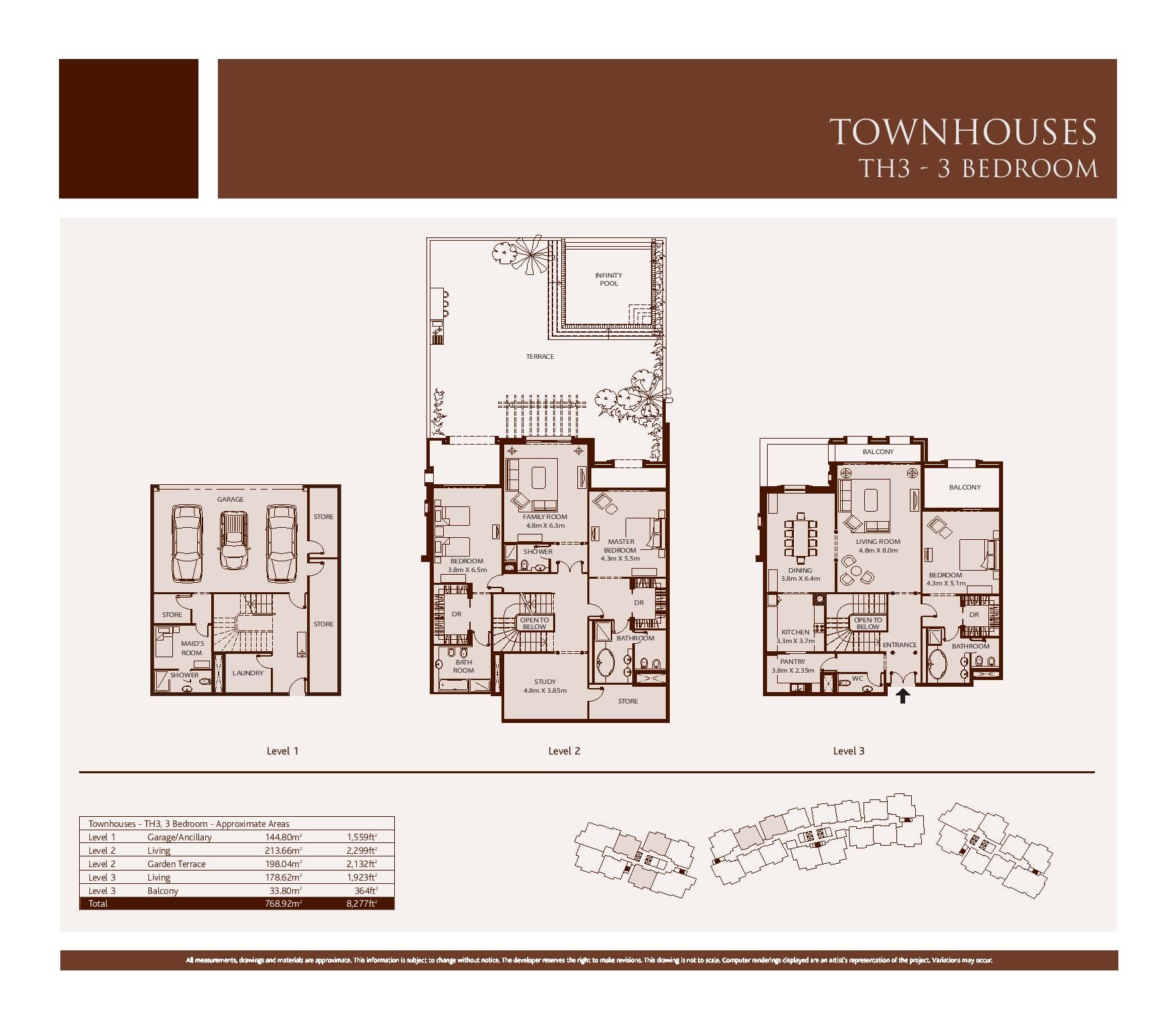 Balqis Residence, 3-Bed Floor Plan, type: 3 Bedroom