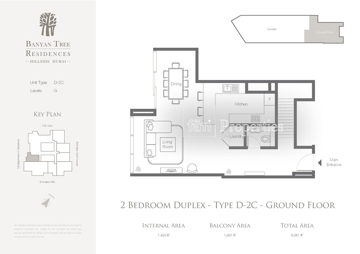 Banyan Tree Residences, 2-Bed Floor Plan, type: 2 Bedroom Ground Floor