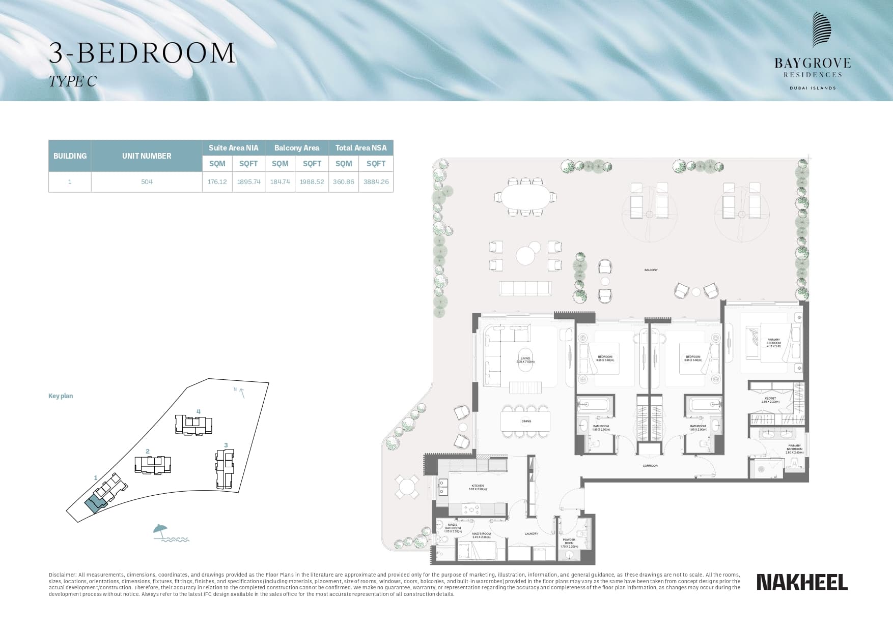 Bay Grove Residences (not in use), 3-Bed Floor Plan, type: 3 Bed