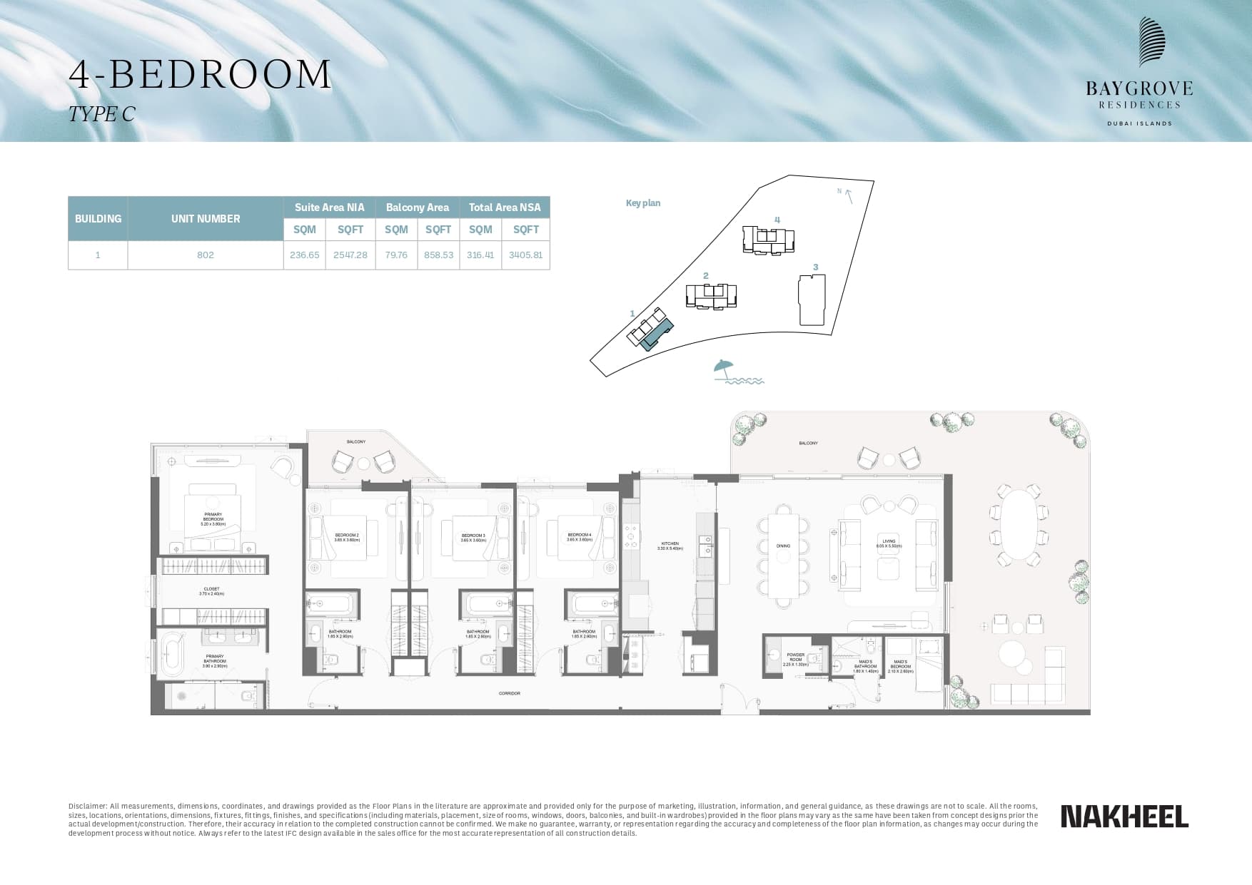 Bay Grove Residences (not in use), 4-Bed Floor Plan, type: 4 Bed