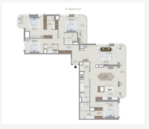 Baystar by Vida, 4-Bed Floor Plan, type: 4 Bed