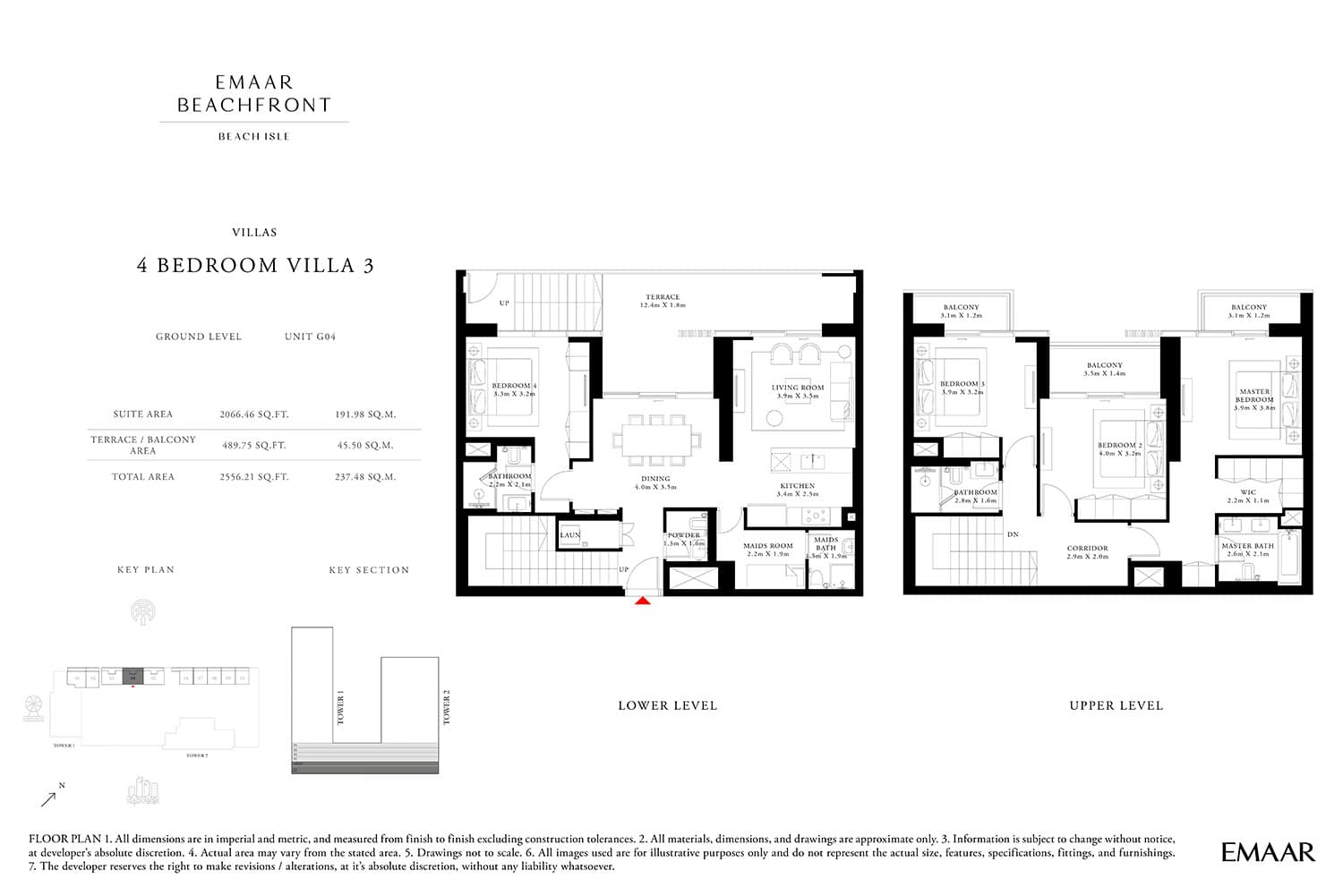 Beach Isle, 4-Bed Floor Plan, type: 4 Bedroom