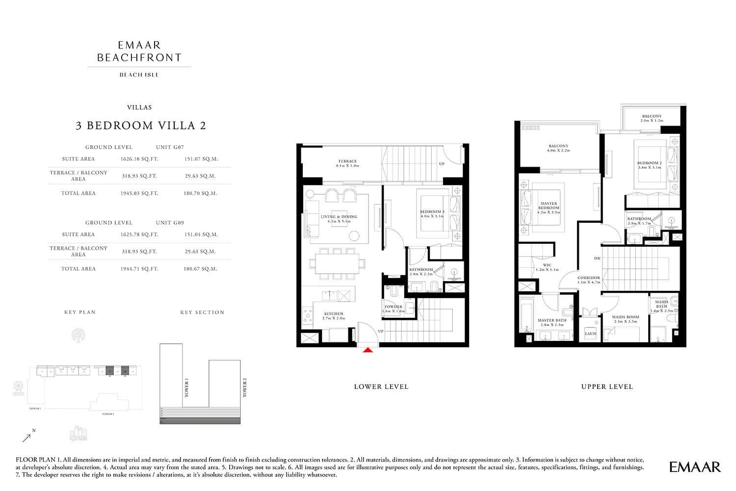 Beach Isle, 3-Bed Floor Plan, type: 3 Bedroom