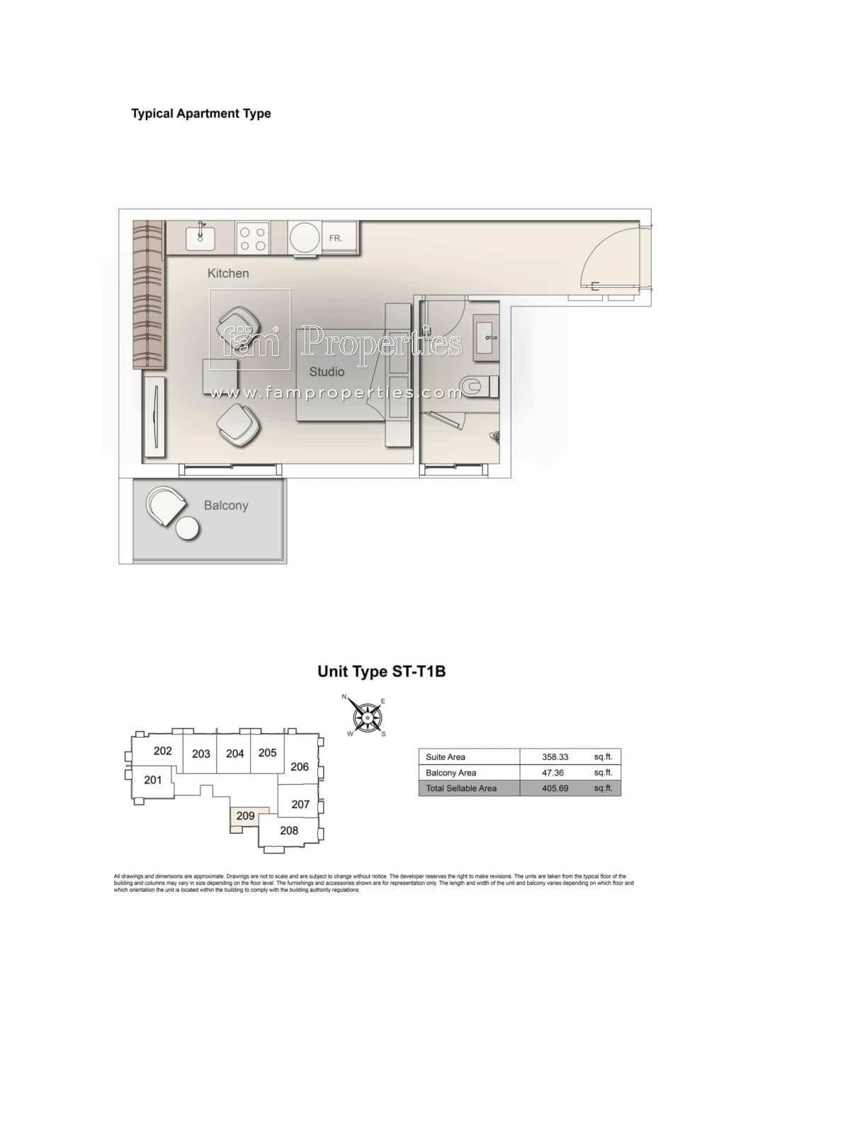 Belgravia Heights 1, 0-Bed Floor Plan, type: Studio