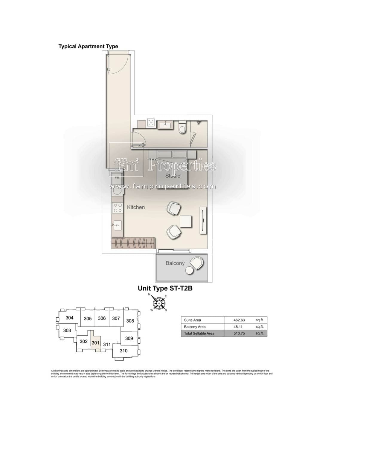Belgravia Heights 1, 0-Bed Floor Plan, type: Studio