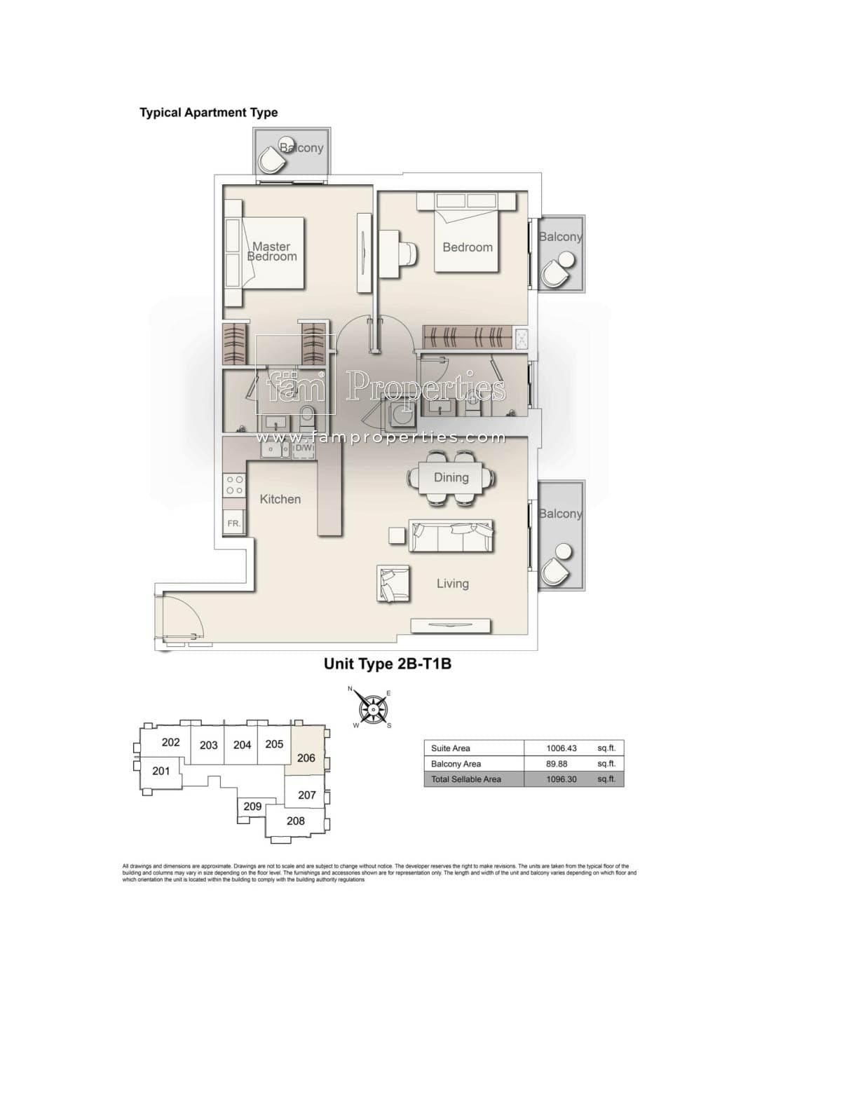 Belgravia Heights 1, 2-Bed Floor Plan, type: 2 Bedroom