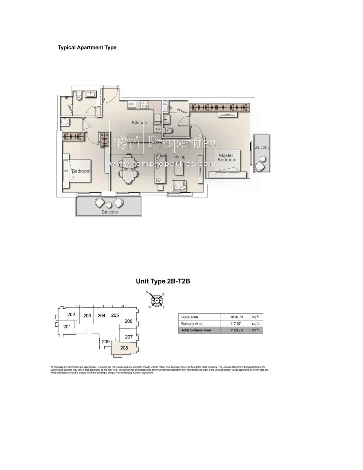 Belgravia Heights 1, 2-Bed Floor Plan, type: 2 Bedroom