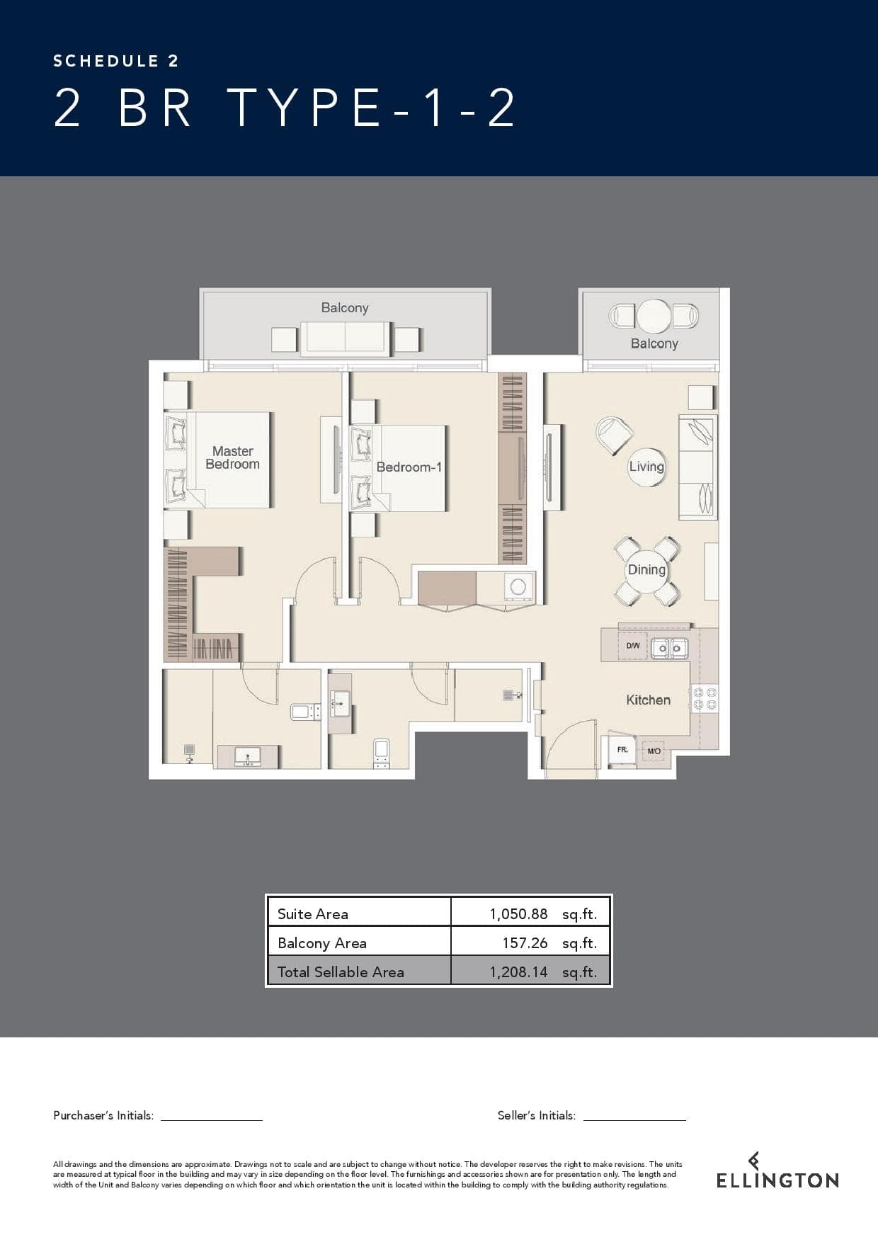 Belgravia 3 (not in use), 2-Bed Floor Plan, type: 2 Bedroom