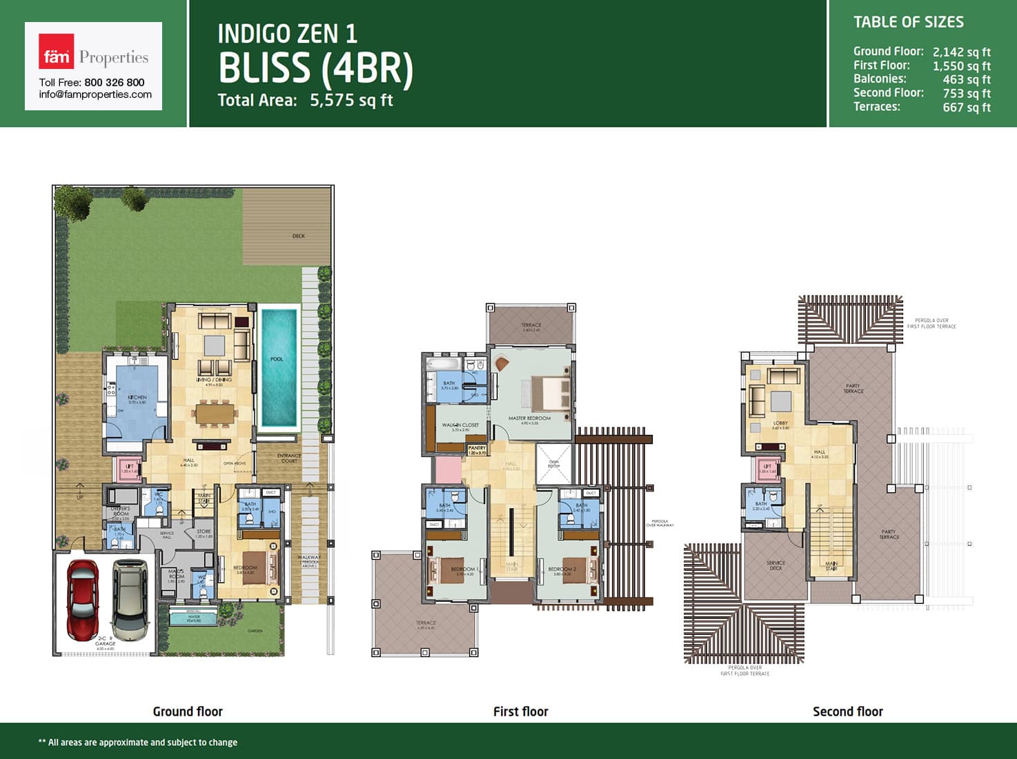 Bliss Villas, 4-Bed Floor Plan, type: 4 Bedroom Villa