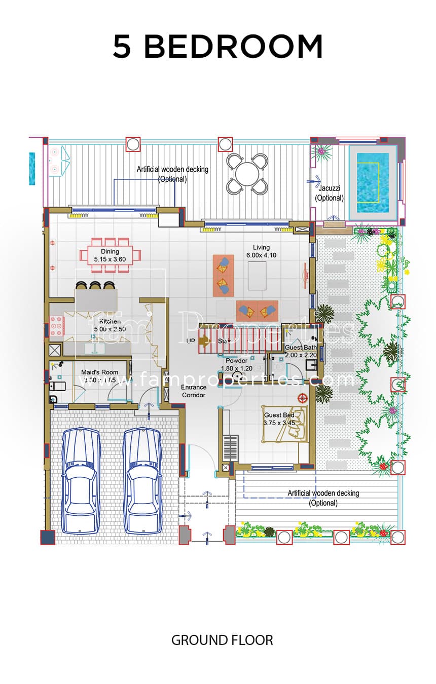 Bloomingdale, 5-Bed Floor Plan, type: 5 Bedroom
