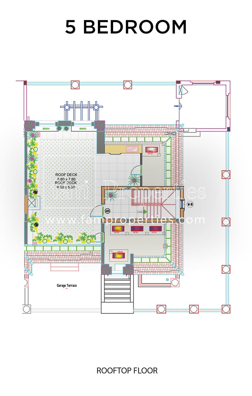 Bloomingdale, 5-Bed Floor Plan, type: 5 Bedroom