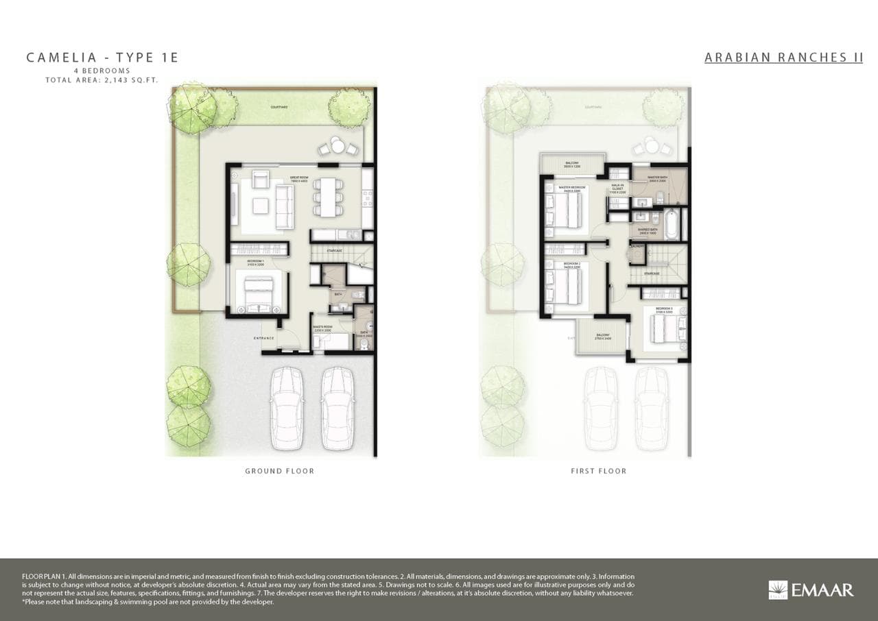 Camelia 1, 4-Bed Floor Plan, type: 4 Bedroom