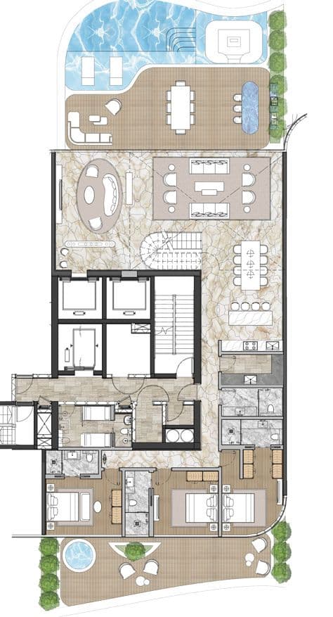 Casa Canal, 4-Bed Floor Plan, type: