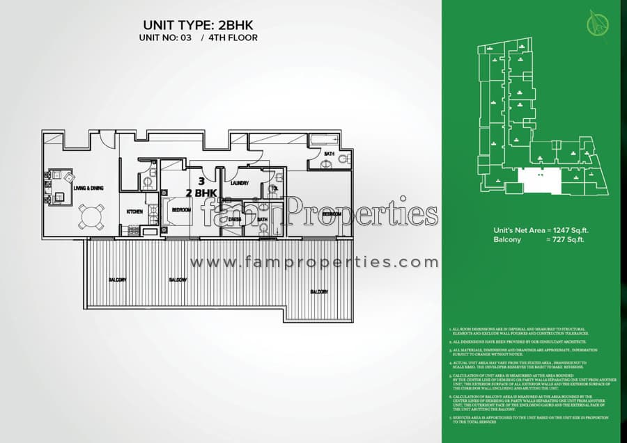 Cascade Manor, 2-Bed Floor Plan, type: 2 Bedroom