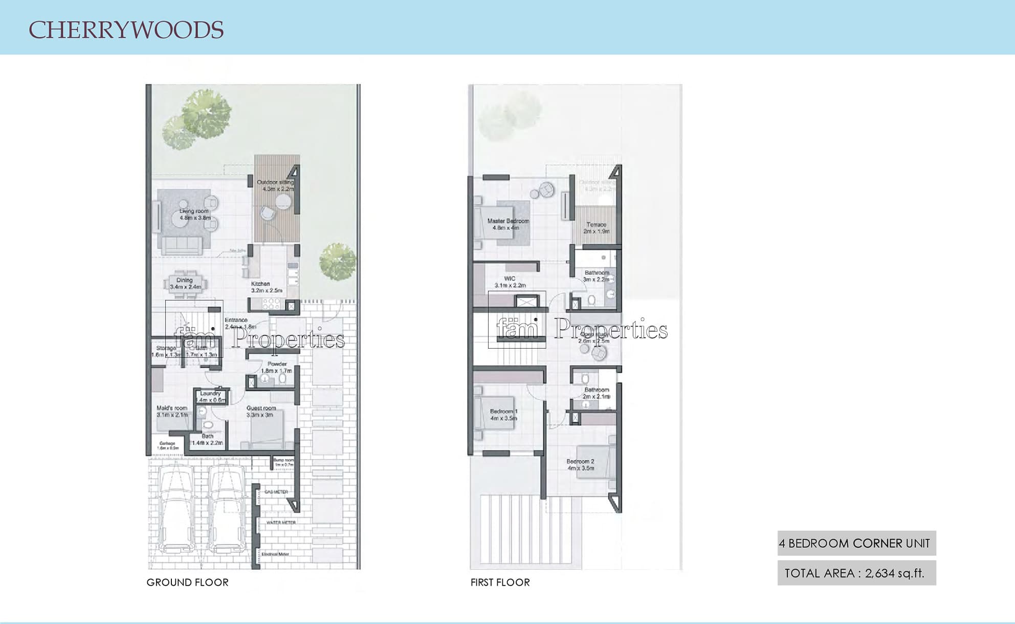 Cherrywoods P3, 4-Bed Floor Plan, type: 4 Bedroom